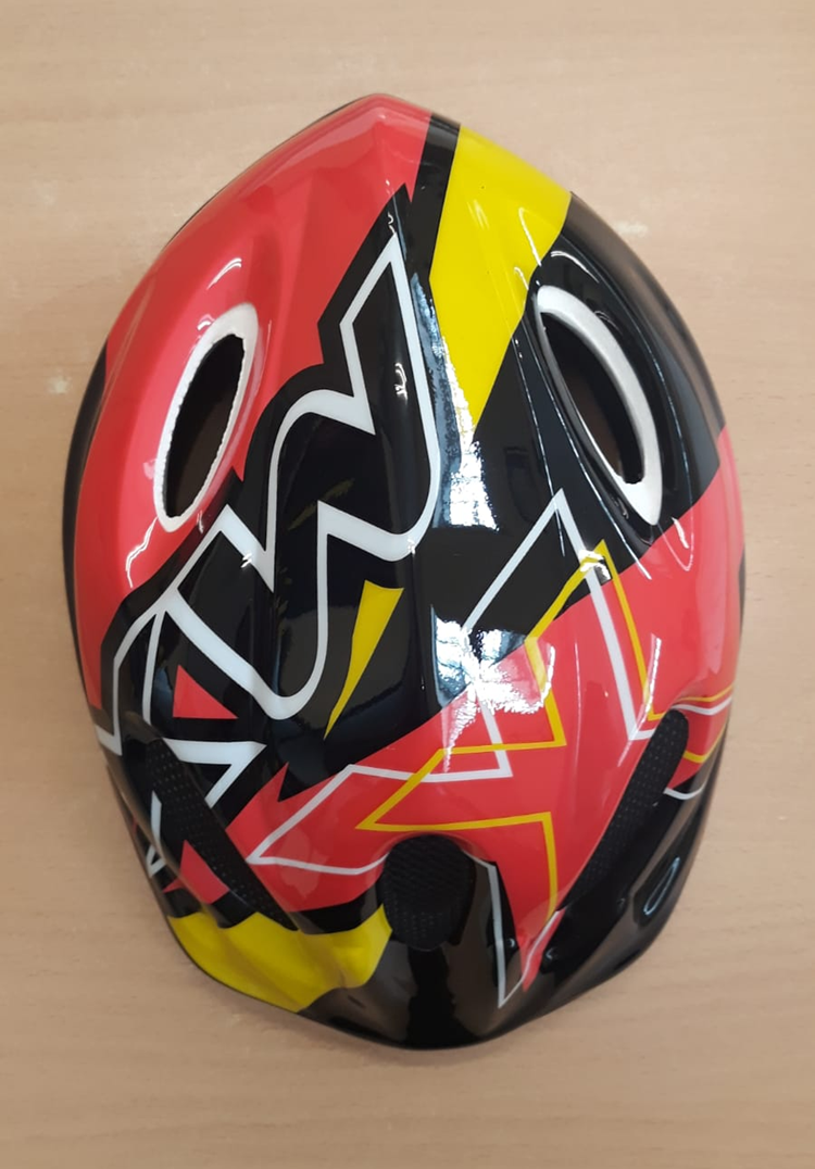 CASCO BICICLETA TKX NIO BIMBO ROJO NEGRO S